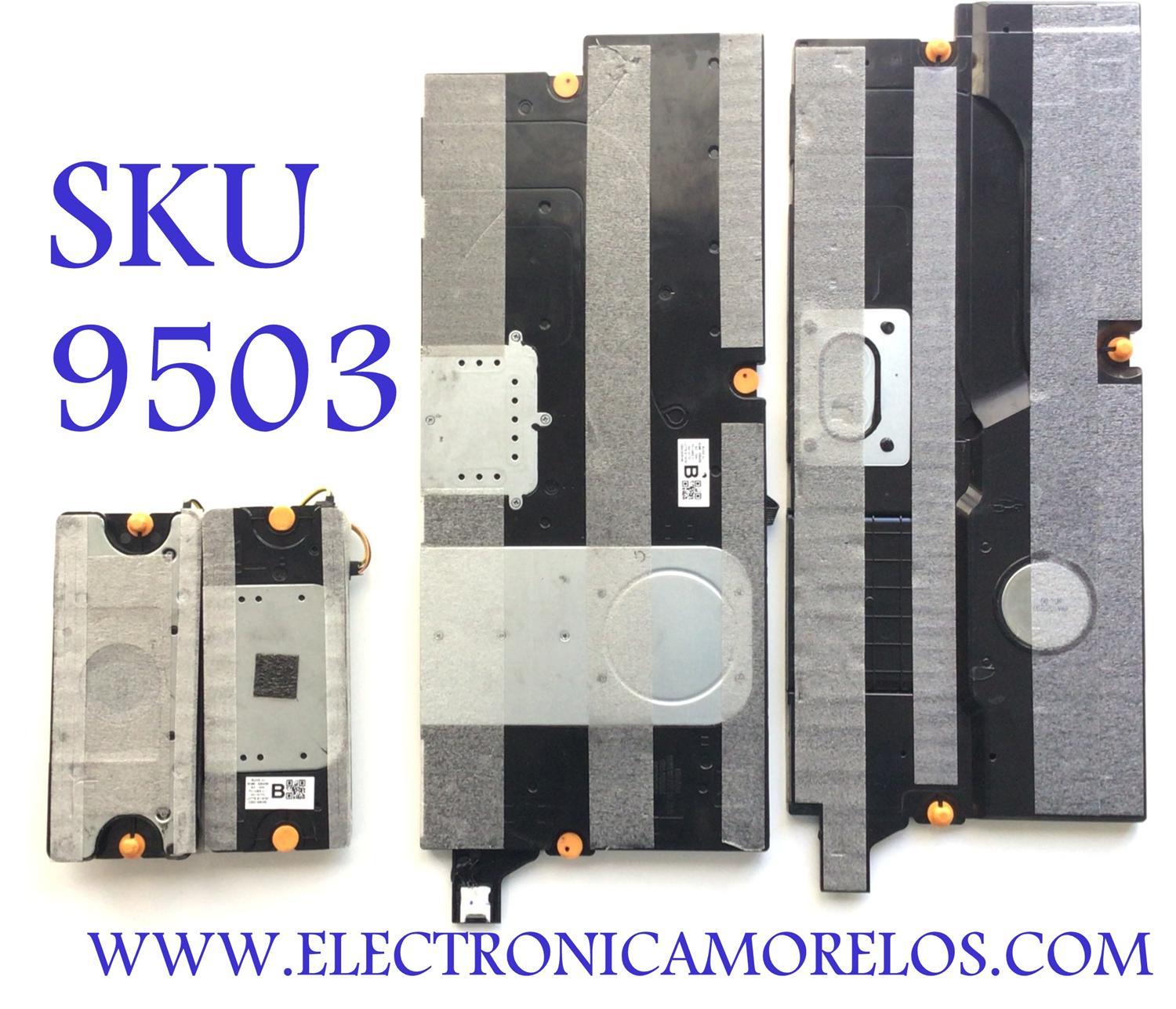 KIT DE BOCINAS SAMSUNG (4PZ) / NUMERO DE PARTE BN96-53043B / 6Ω / 10W / PC+ABS / BN9653043B / BN63-19468X / PANEL CY-TB075FLEV2H / DISPLAY HV750QUB-S7B / MODELO QN75QN85BAFXZA BA01